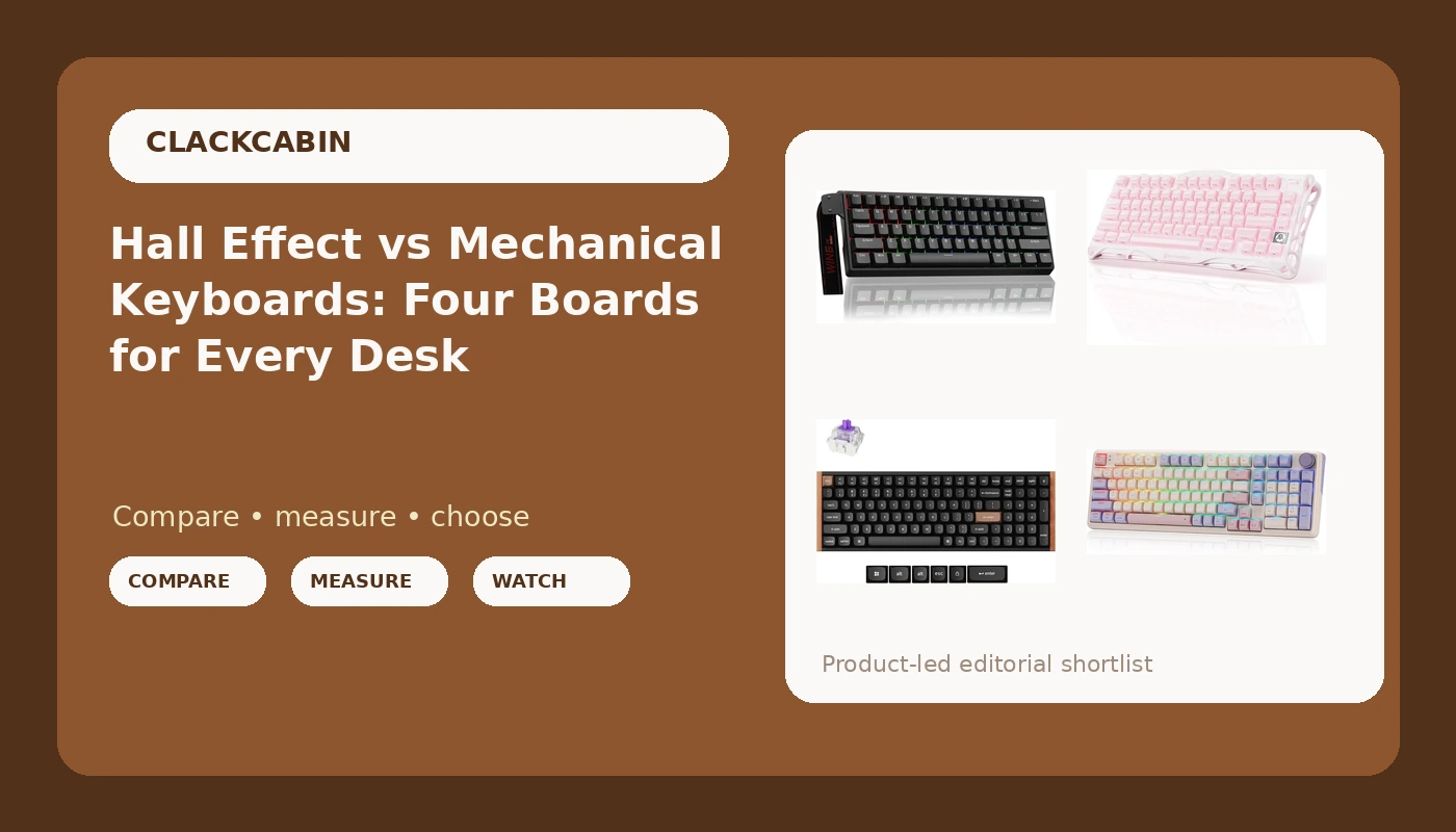 Hall Effect vs Mechanical Keyboards: Four Boards for Every Desk