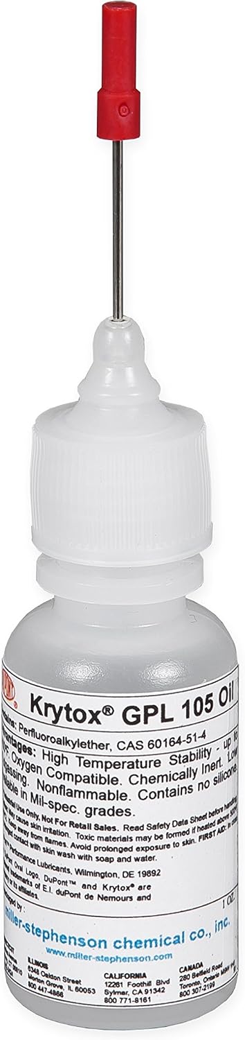 Krytox GPL 205 Grease PFPE PTFE 0.5 oz Syringe