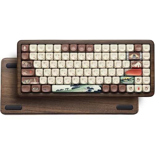 Womier 60% Percent Keyboard Gaming, Creamy Mechanical Wired Keyboard Anime