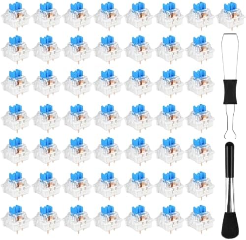 50 Pcs Blue Switches (B0FSWLNL21)
