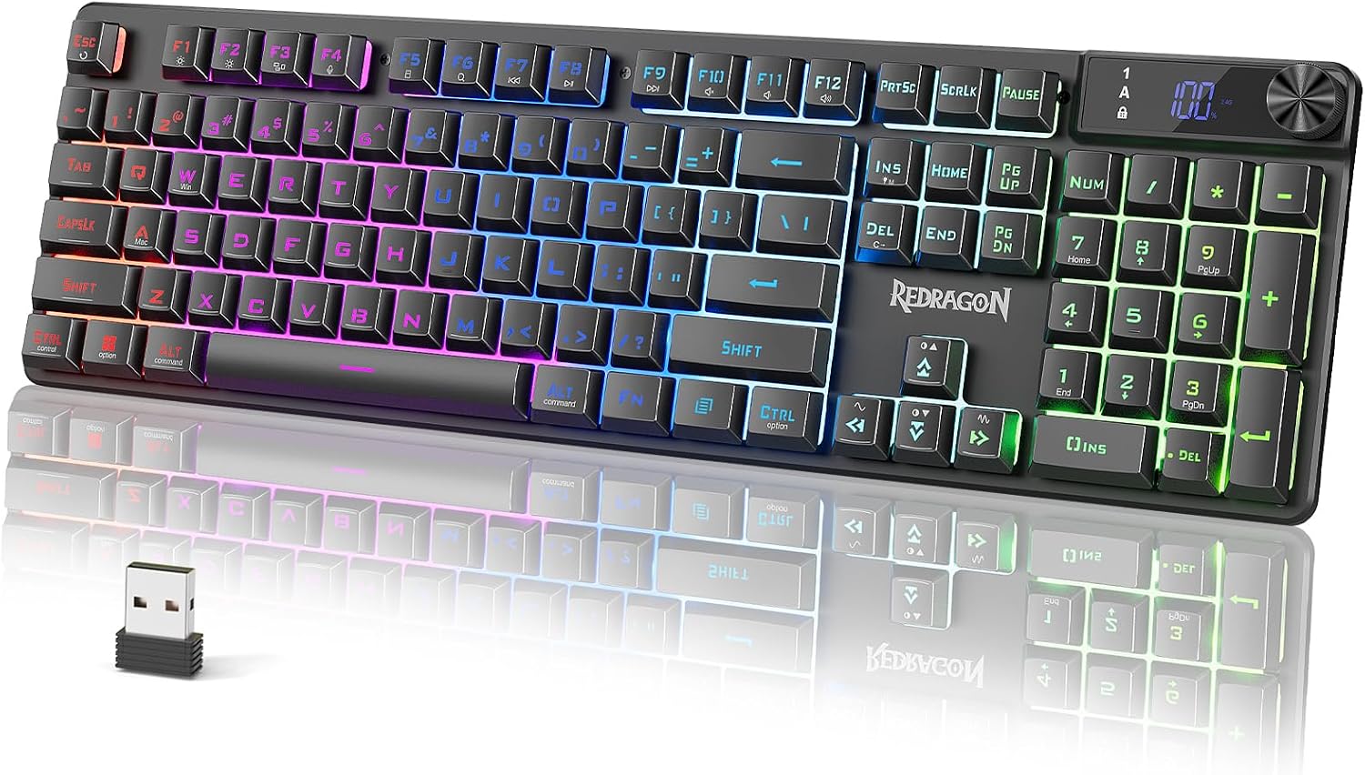 Redragon K521 Pro Wireless Gaming Keyboard with Screen
